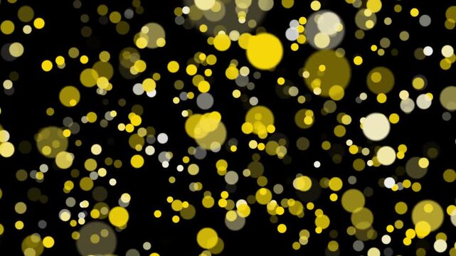 gold dust bokeh particles background. fairy dust shimmer particles, perfect for video effects, transitions, festive design, Bokhe Particle Flaying On Dark Background. Particle Floating