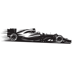 Dynamic Silhouette of a High-Speed Racing Car