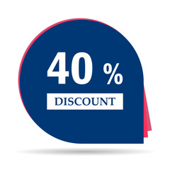 Sale discount label shadow icon, price offer symbol design, web sticker vector illustration .