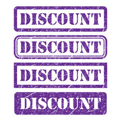 Set of Discount stamp symbol, label sticker sign button, text banner vector illustration .