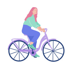 girl on a bicycle