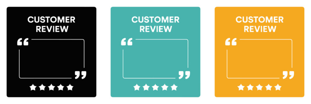 customer review quote banner template