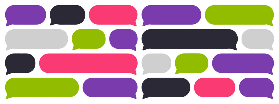 modern speech bubble pattern vector