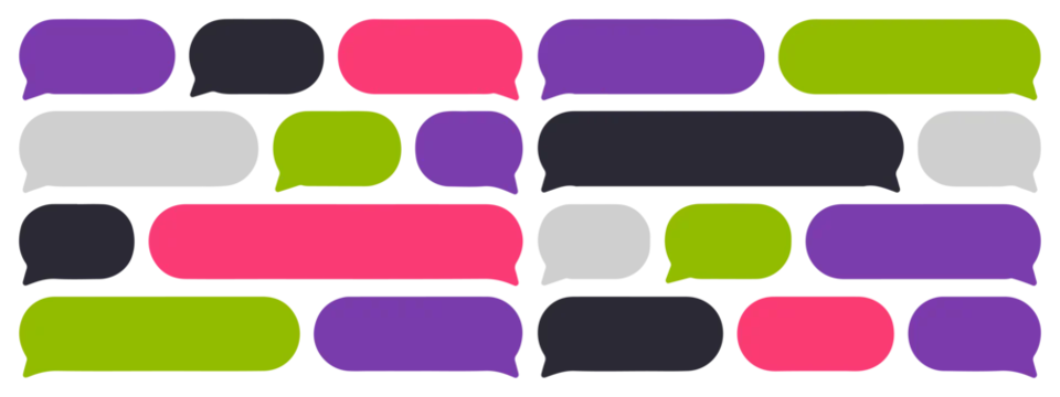 modern speech bubble pattern vector
