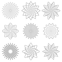 A collection of overlapping lines