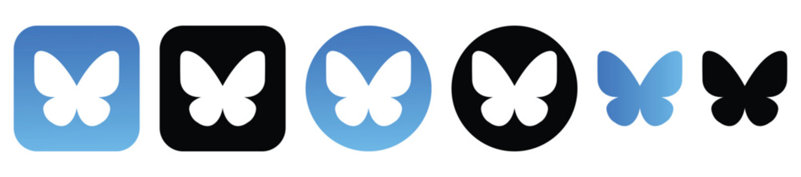 Bluesky App Symbol. Bluesky Social Media icon. Bluesky icon transparent png. 