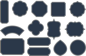 set of chinese traditional frame design, background decoration