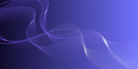 Line wave with blue gradient background.