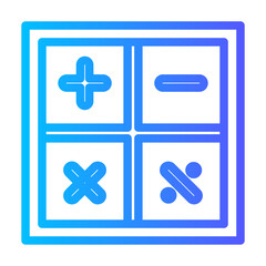 Obraz premium math gradient icon