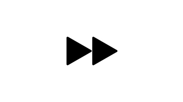 Rewind Icon Graphic icon white Background icon