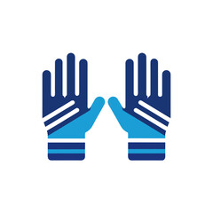 Fototapeta premium Pair of winter gloves isolated on transparent background
