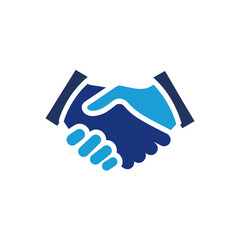 Fototapeta premium Two hands shaking isolated on transparent background