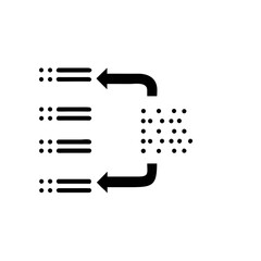 Abstract dots and lines pattern isolated on transparent background