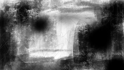 Abstract Black Gradient Illustration Background with Soft Vignette