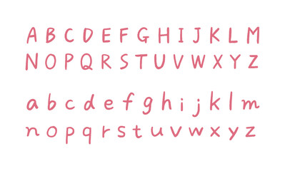 手書きアルファベット