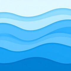 Fototapeta premium Abstract blue wavy layers