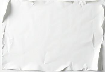 Crumpled White Paper Background with Texture and Depth