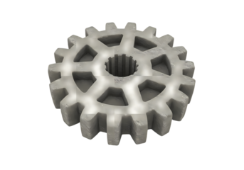 Detailed granite gear illustration on transparent