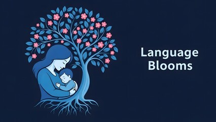 Language blooms a symbolic representation of nurturing growth
