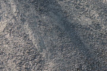 Rock pile, gray stone background for mixing with asphalt