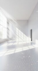 Obraz premium Bright Empty Room Sunlit Glitter Sparkle