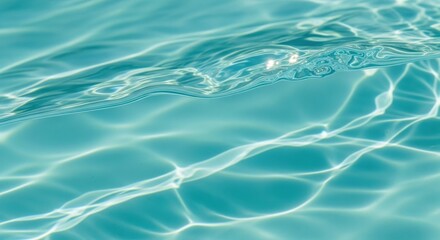 Fototapeta premium Rippling Blue Water Surface Abstract Background
