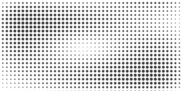 Dot pattern seamless background. Polka dot pattern template Monochrome dotted texture