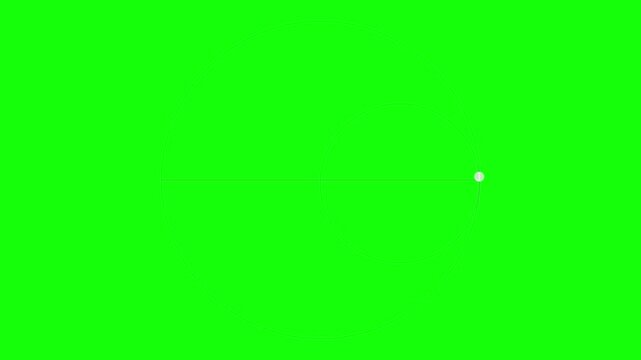 Basic Tusi Couple Geometric Motion on Green Background