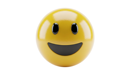 Yellow egg with smiley on it back with black background and white.