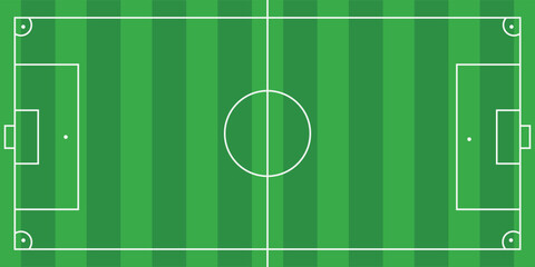 Football field. Football field lines style. Black field and stadium outline scheme on white background. © Faisol