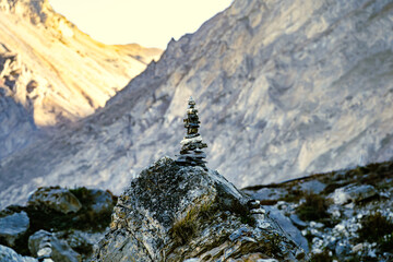 Beautiful landscape photo Mustang valley of Nepal. 