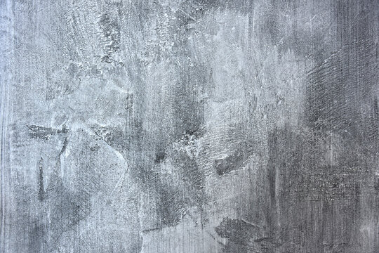 Texture of gray concrete wall. Plasterwork of interior design