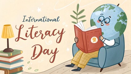 International Literacy Day Education Concept Illustration