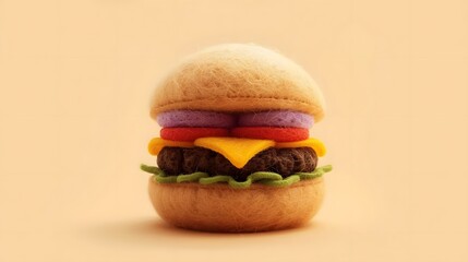 Realistic Miniature Hamburger Craft 