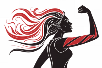 empowered woman shape, PNG