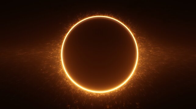 Visualizing artificial intelligence with a minimal design featuring a faint circular shape