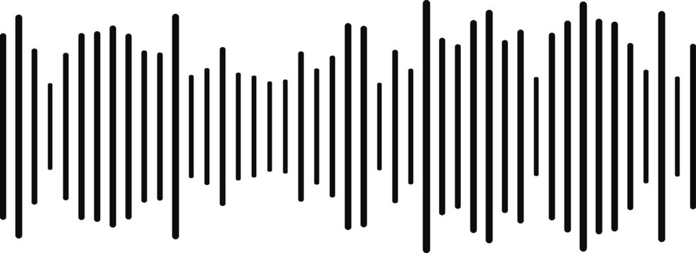 Modern Abstract sound wave line pattern on white background audio waveform design