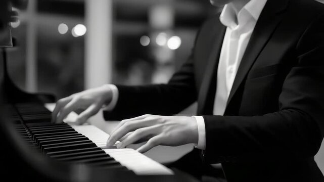 Sound refinement work shows detailed tuning of a traditional upright piano, supporting expressive chords, blues tones, and rhythmic comping for jazz. cinematic color correction, natural uneven
