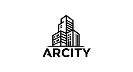 Arcity logo with building design.