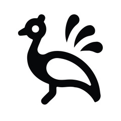 creative peacock vector art design.