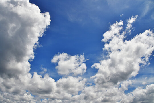 blue sky with clouds