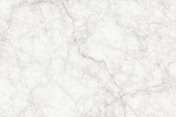 White Veined Marble Texture Background.