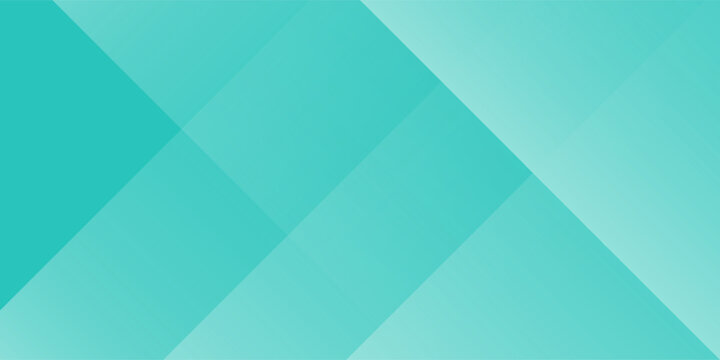Abstract colorful gradient turquoise green background. Simple overlap triangle shapes pattern background. eps 10