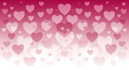 Vector of Happy Valentines Day with blinking heart and pink background design