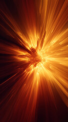 Obraz premium Explosive energy eruption abstract space digital artwork vibrant environment dynamic viewpoint concept of chaos