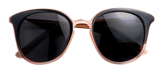 These fashionable cat-eye sunglasses feature dark lenses set in a sleek rose gold frame. Perfect for adding a touch of elegance to any outfit or occasion