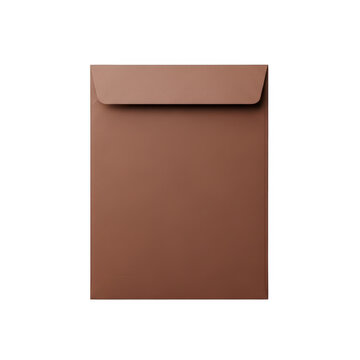Brown envelope isolated on transparent background