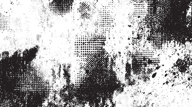  Black and white grunge. dust and grunge grain texture distorted grange shape .Texture  granules and cinnamon powder. Vector background of ground beans and dust wall texture noise and overlay 