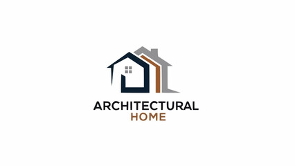 Modern Architectural Home Logo Design.