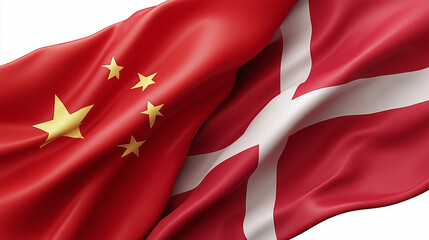 Cultural exchange between china and denmark global relations flag representation international collaboration diplomatic perspective